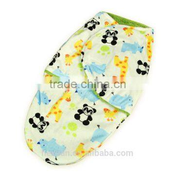 Baby Swaddle Blanket With Printed Fleece photo-4