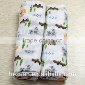 Many Designs You Can Choose ,Soft Wholesale Modern Design Baby Muslin Swaddle Blanket photo-3