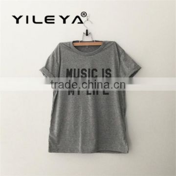 Fashionable Top Quality Print Polyester T-shirt photo-3