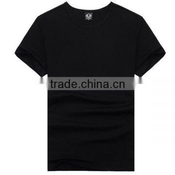 New White Black Round Neck Mens Short Sleeve Casual Wholesale T Shirt , Skin Tight photo-2