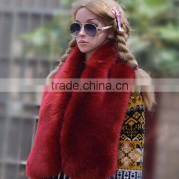 Sliver Fox fur Winter Women Shawls / Wholesale price Faux fur scraf