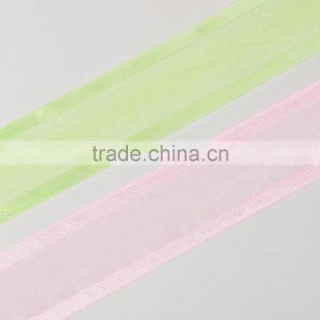 38mm Wide Sheer Organza Ribbon With Satin Edged photo-3