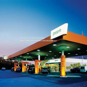 Ready to Assemble Steel Structure Petrol Fillin Station