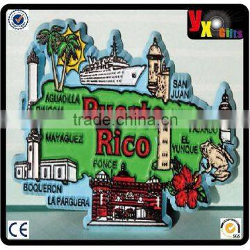 TOURIST SOUVENIR PVC FRIDGE MAGNET -- Puerto Rico