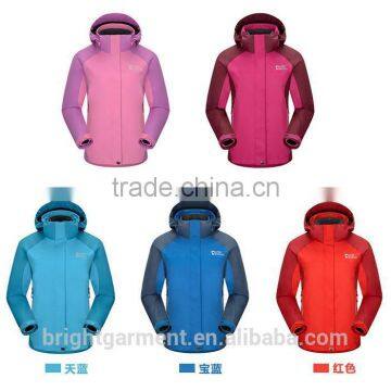 BHJ-0046-Colorful best trip hardshell jacket with thermal inside outside jacket