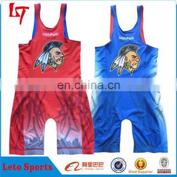 Custom trendy wrestling sports jersey/Free custom design wrestling singlet/Sublimation printing wrestling singlet