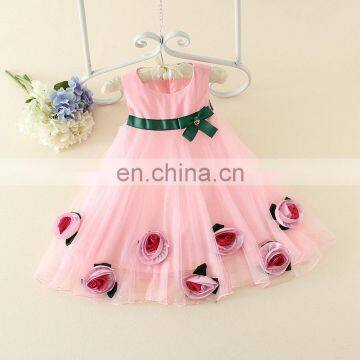 White Flower Baby Girl Dress Petal Christening Tulle Dress Christening Gown