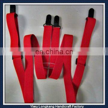 2015 china produce fashion braces suspenders with plastic fittings adjustable clips