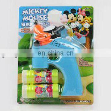 plastic battery operated flash toy bubble gun