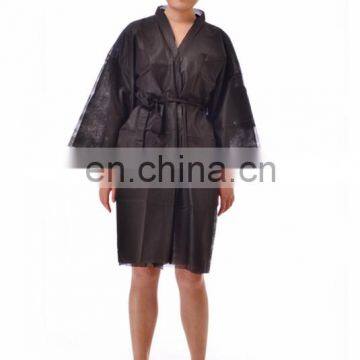 Disposable soft non-woven beauty spa tunic salon uniform