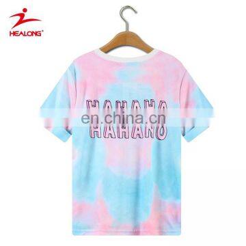 Healong Customzie Women Casual Full Digital Sublimation T Shirts