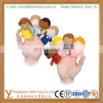 Family finger puppet custom finger puppets Handmade Plush Animal Finger