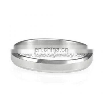 wholesale new simple design stainless steel jewelry blank message engravable bangle