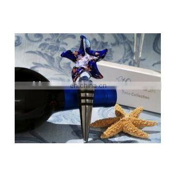 Murano art deco collection starfish wine stopper