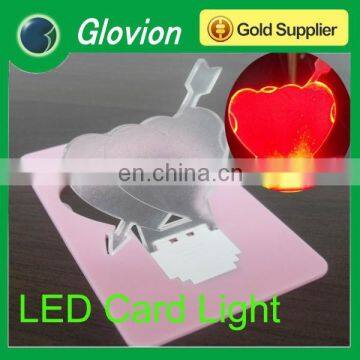 Christmas mini card led light portable led light led light in pocket