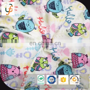 cheap printed brushed polyester fabric for children