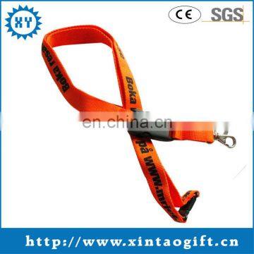 2014 fashion printed polyester lanyard with accessory
