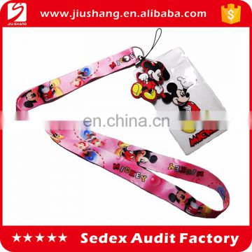 Cheap New Product Card Silicone Mickey Mouse Lanyards Wholesale