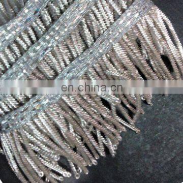 Metallic BULLION FRINGE | Silver Bullion Fringe | Silver Platted BULLION FRINGE