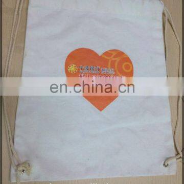 Cheap customized cotton canvas drawstring pouch bag