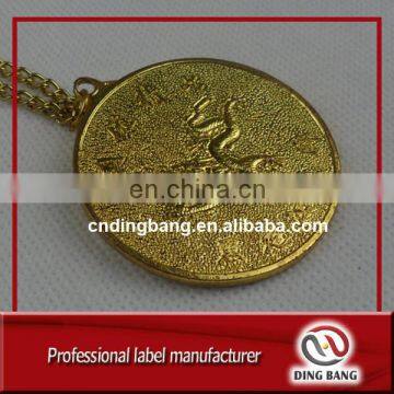 Personalized Souvenir Eco-friendly Die Casting Type Body Decoration Use 3D Gold Dragon Custom Metal Charm