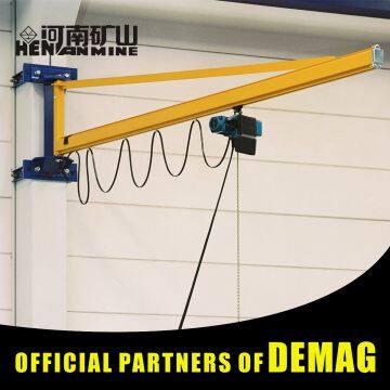 1 ton mini beam mounted wall bracket jib cranes price