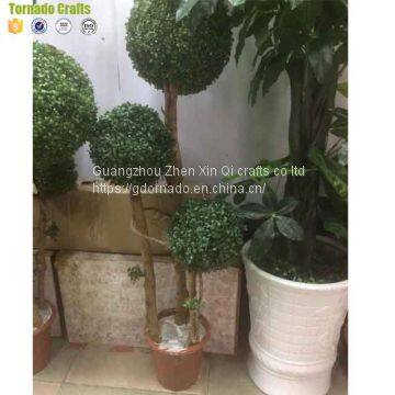 Wholesale Artificial Fake Plastic Topiary Boxwood Hedge Balls Spiral Tree photo-4