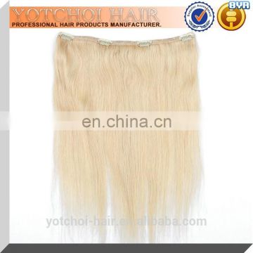 Best selling products color 613 clip in hair extensions for white women