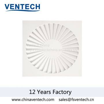 aluminum square swirl diffuser ceiling vent China supplier