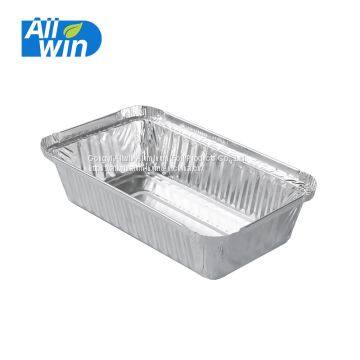 rectangular disposable aluminum foil pan take out 550 ml