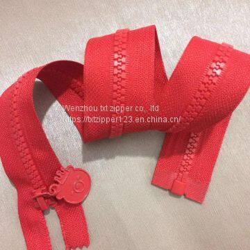 TXT Brand #5 Plastic Zipper With Normal Teeth Two Way Open End High Quality and Low Price Garment Accessories photo-3