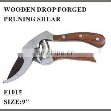 Wooden Drop Forged Pruning Shear