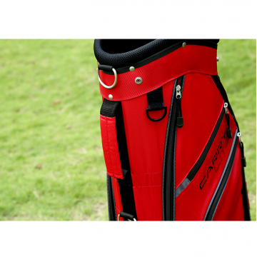 Custom Red and Black Color Polyester Material Golf Cart Bag photo-2