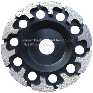 T shape Tornado Grinding Cup Wheel Diamond Grinding Cup Wheel Disc for Concrete Granite Marble Stone