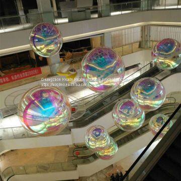 Large Mirror Balls Floating Mirror Ball Inflatable Silver Reflective Balloon For Advertising photo-2
