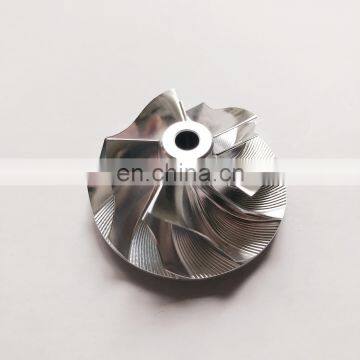 KP35 5435-123-2007 27.40/37.05mm 5+5 blades  turbo Billet/milling/aluminum 2618 compressor wheel for 5435-970-0001/0007/0009/002