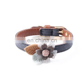 New Pet Collar Fabric Flower Collar Small and Medium Dog Collar photo-6