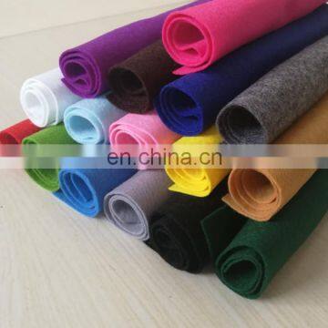 wholesale needle punched nonwoven fabric colorful 100% polyester felt roll