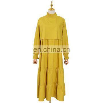 Dress New Long Sleeve Casual midi Women  Summer Cotton 2020