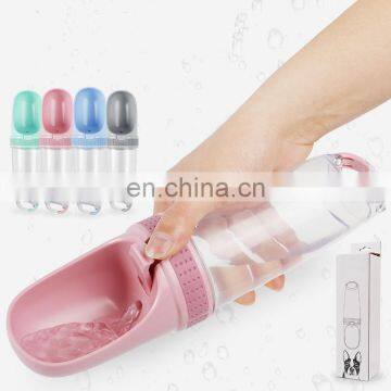 Wholesale Factory Manufacturer Plastic Travel Drink Feeder Portable Pet Dog Water Bottle