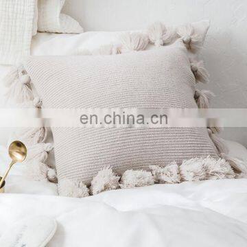 Home Decor Pillow With Delicate Tassels Sofa Decorative Pillow Cover Tassel Pillow Case Cushions photo-5