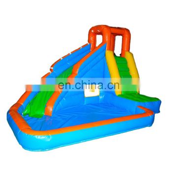 Outdoor Large Mini Water Slide Giants Inflatable Bouncer Combo Floating Water City Swimming Pool Kid Slide with Swimming Pool