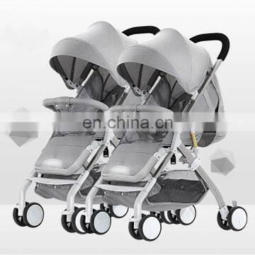 2018 European Luxury Baby Twin Stroller 3 in 1 photo-5