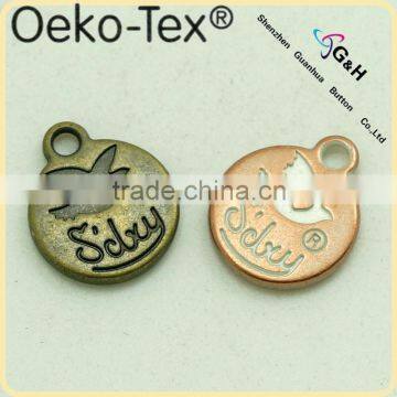 metal labels and tags for handbags