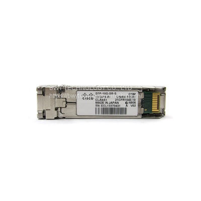 Original New Cisco 10GBASE-SR SFP Module SFP-10G-SR-S Enterprise-Class