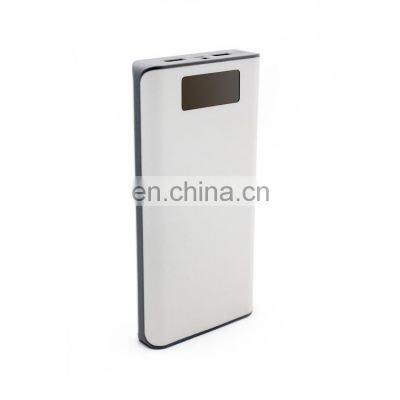 Cheap Fast Charging Two Ports Plastic Powerbank Oem Laser Printing Logo Battery Charger Gift External Charge
