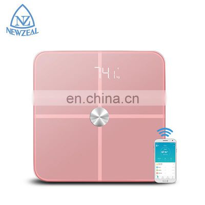 CE Certified Digital Wireless Blue Tooth BMI 150Kg 330Lb Body Weighing Bathroom Scales