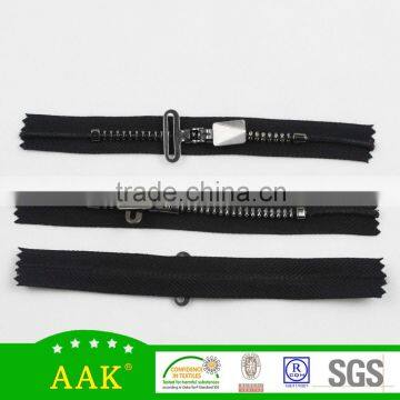 5# Zinc Alloy slider white metal custom jeans zipper