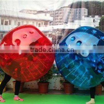 color bumper soccer inflatable bumper bubble ball