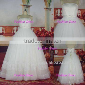 Beautiful Empire Ball Gown Tulle With Organza Hem Pictures Of Wedding Gowns